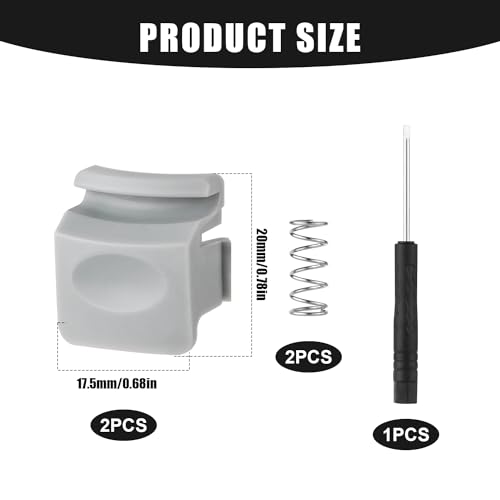 PEUTIER 2pcs Replacement Button Compatible with Owala FreeSip 24oz 32oz, BPA-Free Water Bottle Lid Mouth Push Button Switch Replacement Parts for Owala 16/19/24/32/40oz Bottle Accessories, Grey - Image 3