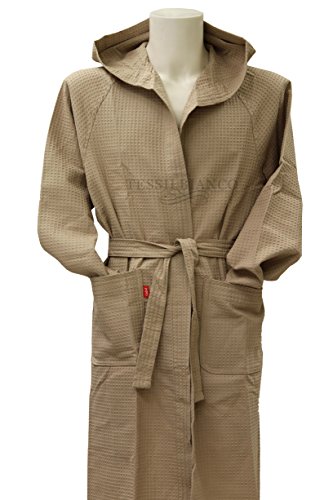 Gabel Albornoz nido de abeja para adulto Milenido de puro algodón (Beige 520, XXL)