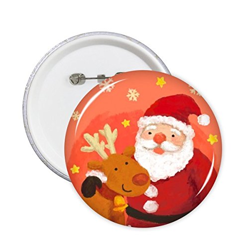 Badge Père Noël flocon de neige pour personnaliser vos tenues de Noël
