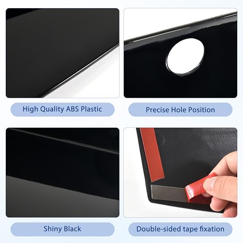 Image of Rear Decklid Trim Panel for Ford Mustang 2024 2025, Trunk Center Boot Cover Panel Trim Decorating Board Trunk Center Lid Cover for Ford Mustang 2024 2025 Accessories (Glossy Black)