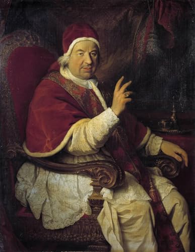 Lienzo de Benedetto XIV por Pierre Subleyras cuadro clásico impreso para pared de 60x90cm