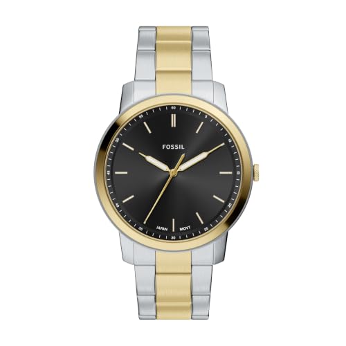 Image of Fossil Men's Minimalist Quartz Stainless Steel Three-Hand Watch for Men
