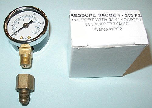 NEW Oil Burner Fuel Pressure Test Gauge for Beckett, Suntec, Webster & Danfoss Pumps