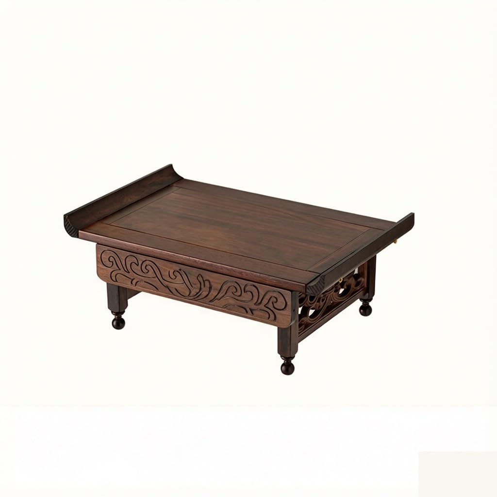 buddha statue display table Wood Raised Pedestal Stand - Adjustable Height