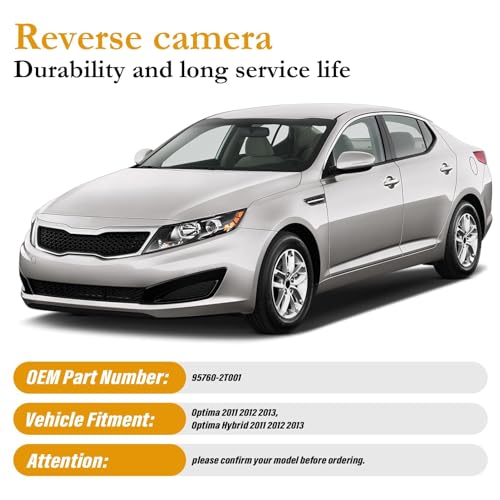Image of Rear View Backup Camera fits Optima /Optima Hybrid 2011 2012 2013，Parking Assist Rear View Camera Replace 95760-2T001, 95760-2T101