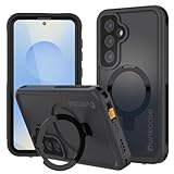 Punkcase for Galaxy S25 Plus Waterproof Case [Kickstud 2.0 Seriess] Protective IP68 Certified Cover W/Screen Protector & Kickstand | Ultra Slim 360 Protection for Galaxy S25+ Plus (6.7') (Black)