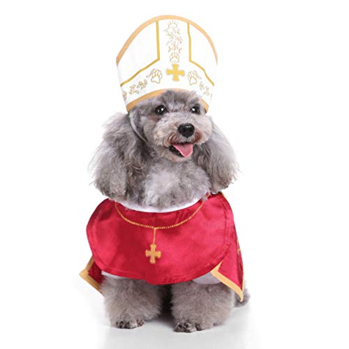 Fantasia POPETPOP Papa Cachorro - Papa Cão Cão Cão Fantasia Halloween Terno de Padrinho com Chapéu T