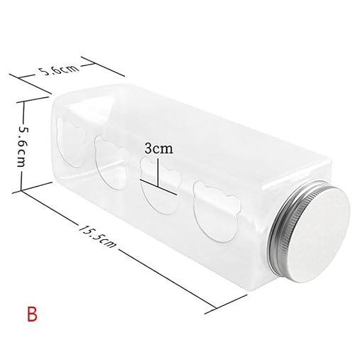 HEAVYSEVEN Transparent Feeder Feed Box Seed Food Container.Quail Feeder, Rutin Chicken Feeder, Quail Feeder Box,Bird Feeder Bowl, Parrot Feeder Tank (C)