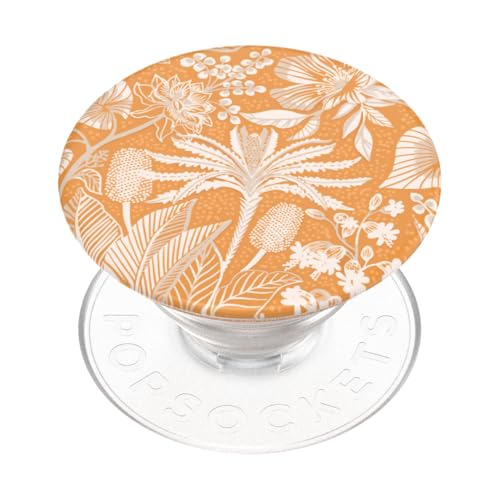 Image of ​​​​PopSockets Phone Grip with Expanding Kickstand, Adhesive Grip - Tan Lines Fresh Orange