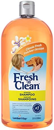 PetAg Fresh 'n Clean Scented Dog Shampoo - Grooming Supplies for Soft and Shiny Coat - Classic Fresh Scent - 32 fl oz