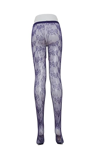 Image of TBFT Guling one pair sexy black or hot pink stockings pantyhose fishnet tights lace leggings for women Christmas rose pattern