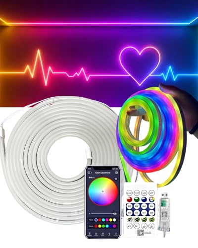 Fita Led Smart Mangueira PVC Colorida Branco Frio Quente Neutro RGB Conexão Usb Pc Bluetooth 5V para Tv Smartv Monitor Janela quarto à prova dagua IP67 com controle remoto e app celular sincroniza som
