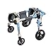 4 Wheels Pet Wheelchair for Front Back Legs, All Dog Breed Dog Full Support Assist Treadmill, Adjustable Portable Leg Braces Wheel Chair(Large)