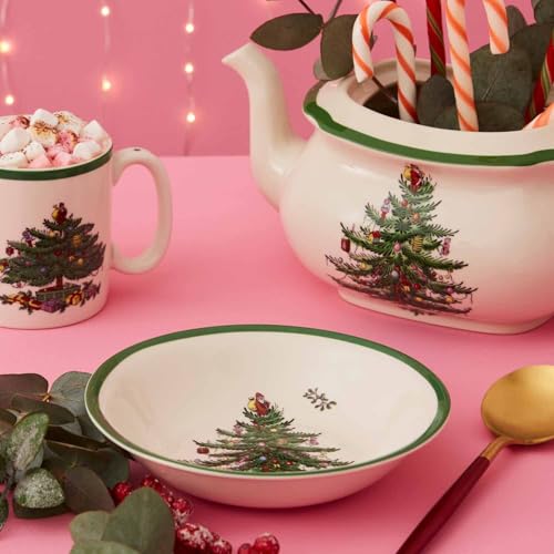 Spode-Christmas-Tree-Ascot-8-Inch-Cereal-Bowls-Set-of-4-Durable-Earthenware-Bowls-for-Breakfast-Oatmeal-Cereal-or-Soup-Festive-Design-Microwave-and-Dishwasher-Safe-Beautifully-Gift-Boxed Spode Christmas Tree Ascot 8 Inch Cereal Bowls Set of 4 Durable Earthenware Bowls for Breakfast Oatmeal Cereal or Soup Festive Design Microwave and Dishwasher Safe Beautifully Gift Boxed