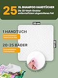 Japan Premium Pet Katzenshampoo Handtuch | Reinigungstücher, die wie Trockenshampoo für Katzen wirken | Reinigen & desodorieren mit unserem Katzenhandtuch mit Kollagen & Plazenta| 25 St | (30 x 20 cm)