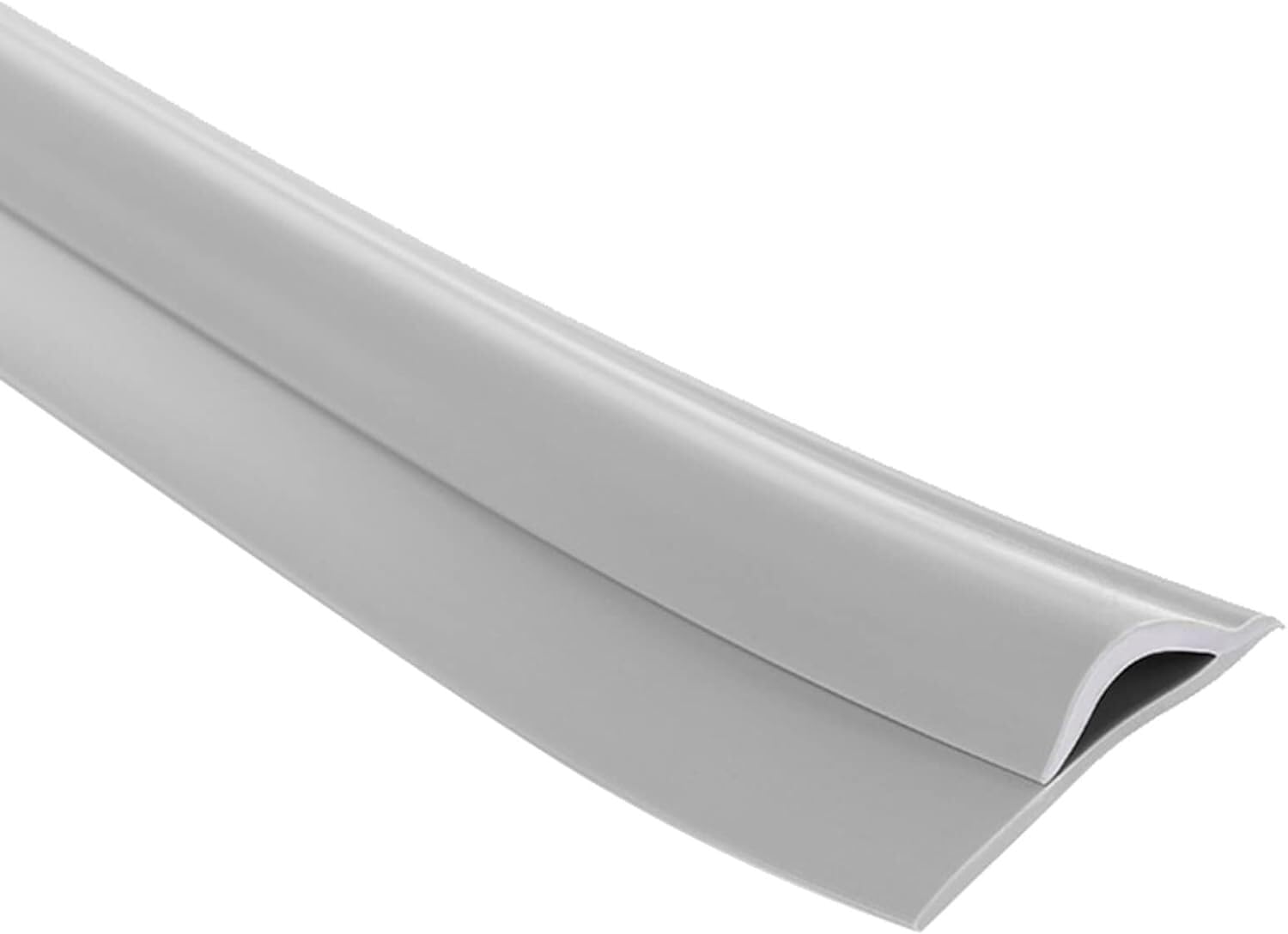 Mlida PVC Carpet Floor Transition Strip Self Adhesive, Grey Carpet Edging Trim Strip, Indoor Threshold Strips Carpet to Tile Edge Decoration