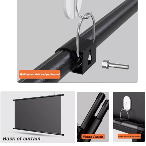 Pantalla de proyector manual portátil 50" 4:3 HD miniatura 3
