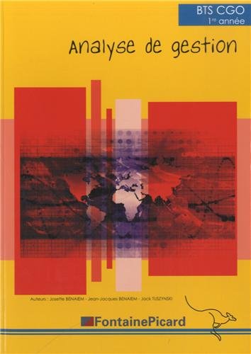 BTS CGO 1re année : Analyse de gestion