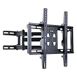 Heavy-Duty TV Wall Mount Full Motion, Dual Arm TV Mounting Bracket Compatible with 26-55 Inch TVs VESA Upto 400x400mm, 99lbs