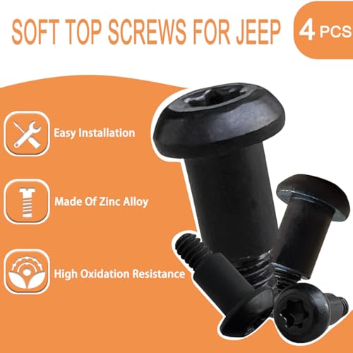image for EJDRFN Soft Top Screws for Jeep, Soft Top Mounting Bolts Screws for Je