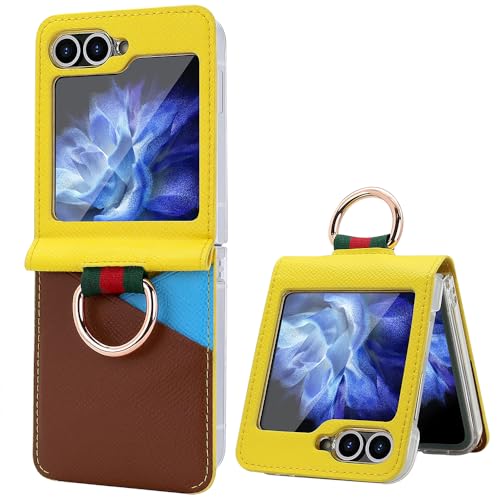 Coque Samsung Galaxy Z Flip3 antichoc ultra fine avec anneau bicolore chic