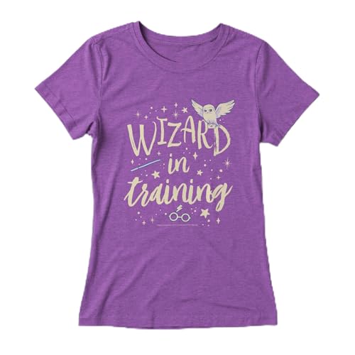 Harry Potter Girls Wizard in Training T-Shirt Pur Berry Medium