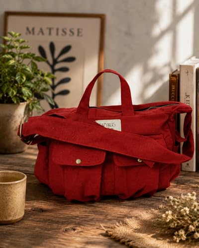 Image of ROUGH Canvas Cotton messenger bag.15'' Lap top. Large size 36x27x11 cm(12Ltr) Metal zipper closure. Allround pockets. Vintage look. Antique fittings.Sustainable