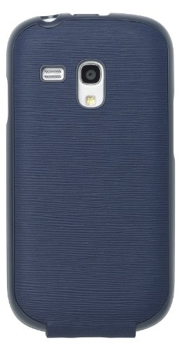 Samsung Licensed Leather-Effect Flip Case Cover for Galaxy S3 Mini by Anymode - Blue