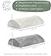 WELL B4 Ergonomisches Lendenwirbelkissen für Bett & Sofa - Lendenkissen zur Rückenstütze im Liegen - Lordosekissen für die Lendenwirbelsäule - Rücken Lendenstützkissen, Lumbar Support Pillow - GRAU