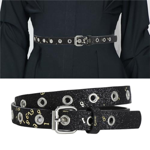 Shinning Full Sequins Waist Belts With Adjust Pin Buckle For Rock Fan Adjust Belt For Teens Female Jeans Skirt Decors2