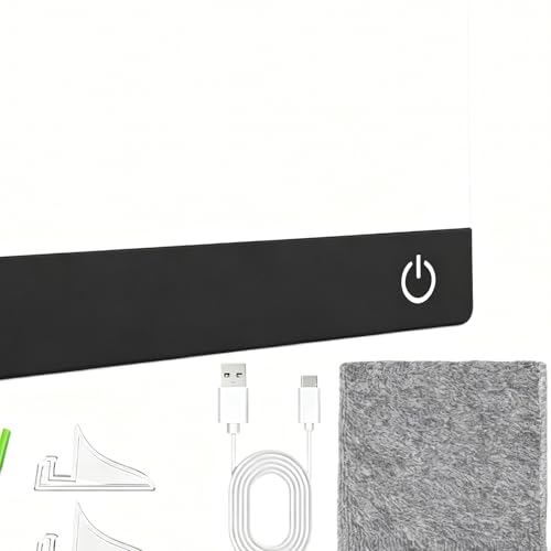 Tableau de notes LED acrylique effaçable à sec USB pour message et dessin - 5