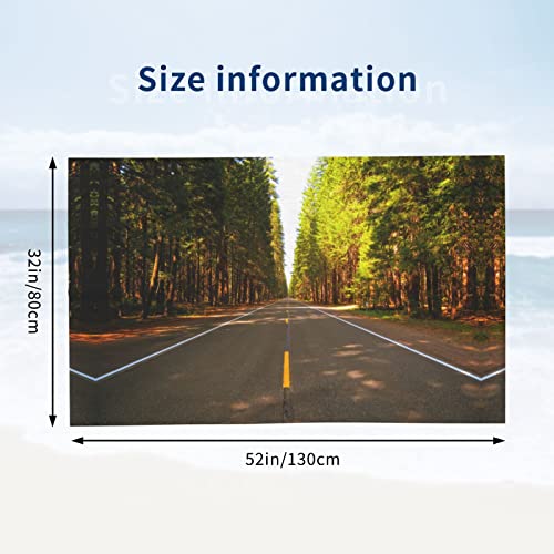 Lynsay Nature Road Printed Bath Towel, Super Soft, Lightweight, High Water Absorption And Quick Drying Super Fiber Bath Towel #TOP2