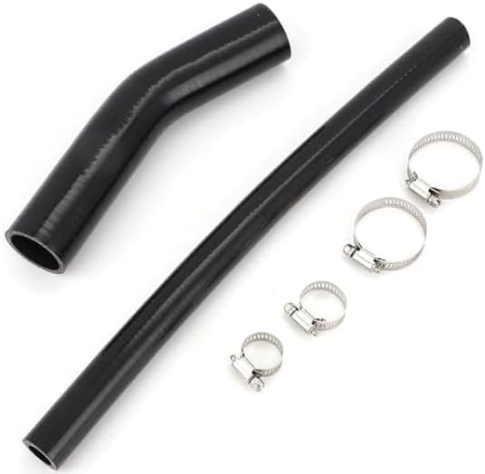 Ford Gas Filler & Vent Hose Kit (2000-2005 Ford Excursion Gas V8/V10) – Replacement, Black Rubber, Direct Fit •with Stainless Clamps
