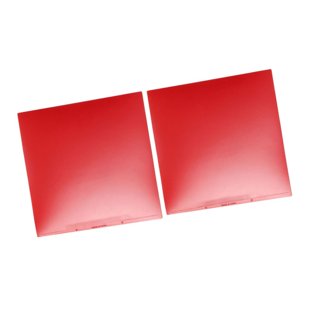 Greabuy 2Pcs Table Tennis Rubber Professional PingPong Sheet Rubber Table Tennis Bat Replacement Rubber Sheet Enduring