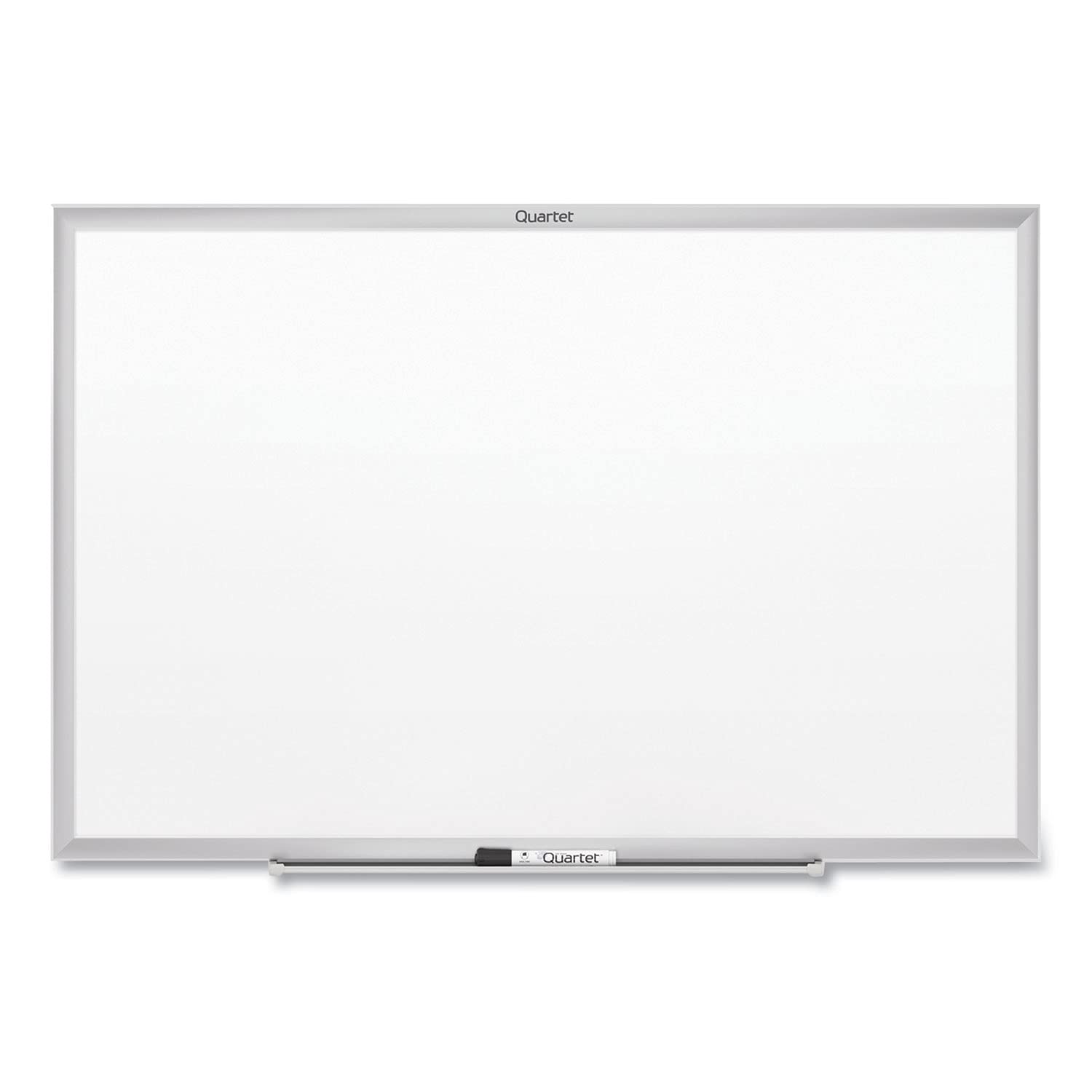 Quartet Pizarra blanca magnética, 3' x 2' tablero blanco, nano-limpio, marco de aluminio plateado (SM533)