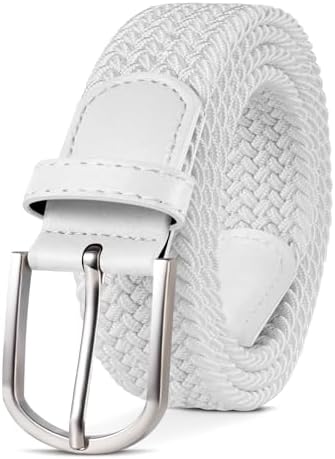 TANGCHAO Stretchgürtel Flechtgürtel elastischer, Gürtel Damen und Herren | Stoffgürtel geflochten, bequem taillengerecht ohne Druck, Längen 90–135 cm, Breite 3.3cm, perfekt für Jea
