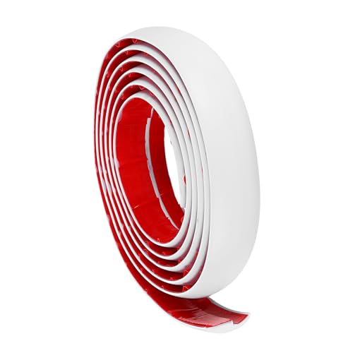 uxcell Floor Transition Strip 6.6ft Self Adhesive Carpet Transition Edging Trim Strip 2 Meter PVC Floor Strip for Height Less Than 3mm, White by uxcell - Used condition - CA$33.32