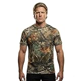 Bell Rangers Authentic Realtree Edge Camouflage Short Sleeve Tee - Scent Control Technology | UPF 30 Protection | Unisex Adult | Crewneck Cotton Blend Shirt