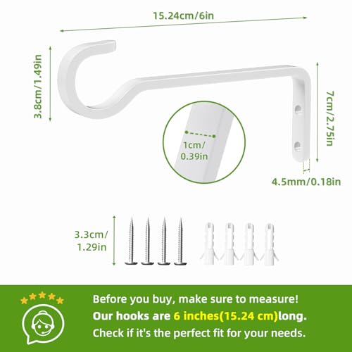 Cintres blancs résistants d'extérieur au design épuré en métal forgé - 5