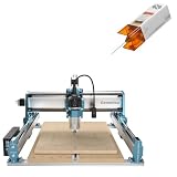 Genmitsu 4040-PRO MAX CNC Router + CFL10-40 10000mW Laser Module, 710W Trimmer & Linear Rail Driven, Work Area 410 x 405 x 77mm, for Wood Metal Acrylic Cutting Milling, GRBL Control