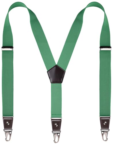 Image of Suspenders for Men with Snap Hooks Adjustable 1.4 inch Wide