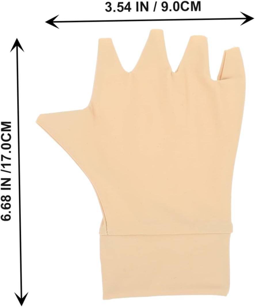 Half-finger Arthritis Gloves Compression Gloves Non-slip Breathable Hand for Swelling Relief Men Women