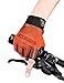 INBIKE Gants VTT Super Extensible et Respirant Gants Velo avec 5mm Paume Coussin pour Homme Femme Orange, S