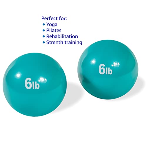 Trademark Innovations Weighted Exercise Toning Ball - Set Of 2 (6Lbs) #TOP1