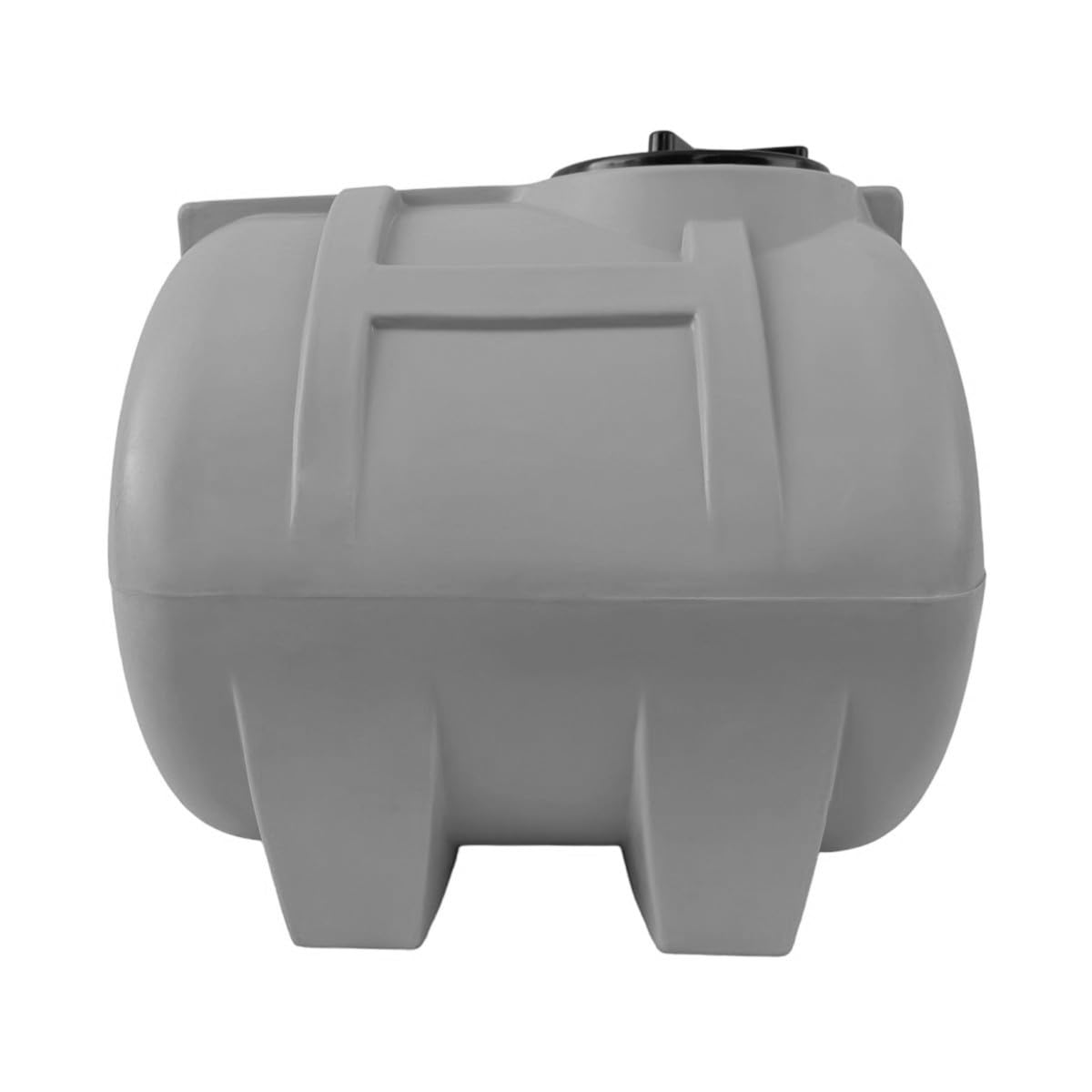 Varile Serbatoio per acqua potabile da 150 l, colore grigio, senza BPA, filettatura in ottone integrata da 3/4", prodotto in EU, adatto per alimenti, orizzontale