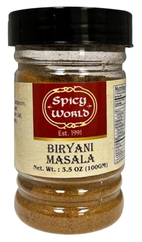 Biryani Masala Seasoning Mix for Rice 3.5oz Jar - Authentic Indian Style Blend, 15 spice blend, All...