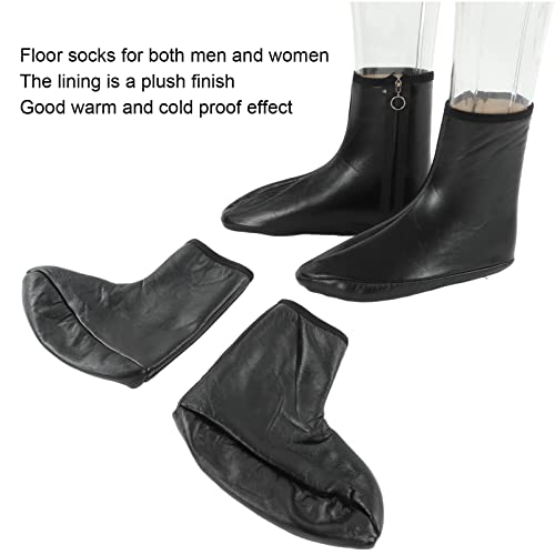 Atyhao Leather Muslim Socks - PU Leather Keep Warm Antiskid Islamic Socks for Camping, Fishing, Sunnah Khuff3