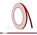 siviwonder Zierstreifen rot Karmin Glanz in 5 mm Breite und 10 m Länge Aufkleber Folie für Auto Boot Jetski Modellbau Klebeband Dekorstreifen - Karminrot