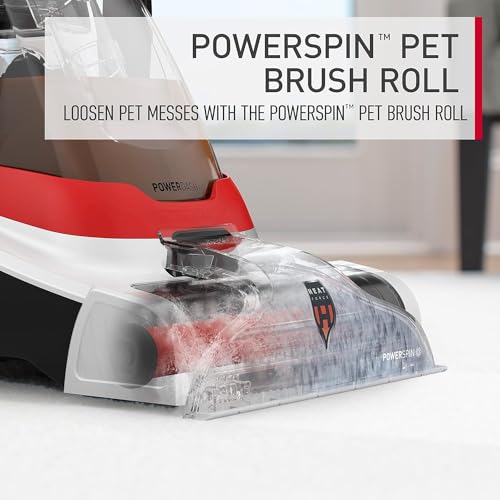Hoover PowerDash Pet+ Compact Carpet Cleaner Machine, FH50704V + 64 oz Everyday Carpet Cleaner Solution, Deep Cleaning Carpet Shampoo, AH31924