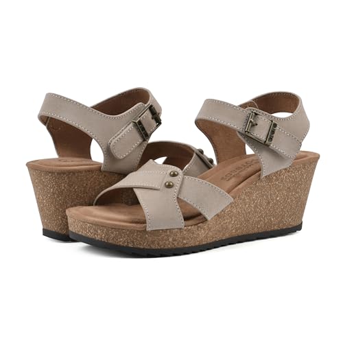 WHITE MOUNTAIN Women's Prezo Wedge Sandal2